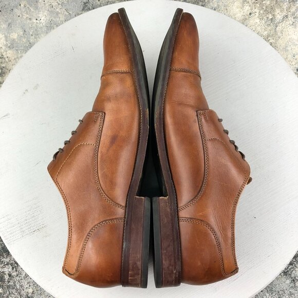 Cole Haan Men\'s Size 11M Benton II Brown Leather Cap Toe Oxfords Dress Shoes main image 5